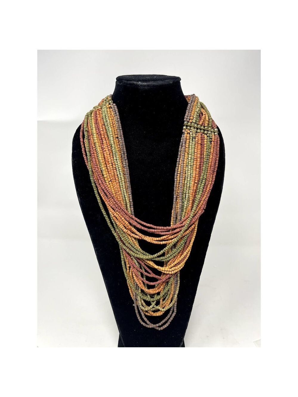 Vintage Multicolor Beaded Necklace